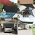 Toldo de vela rectangular HDPE 4x6 m