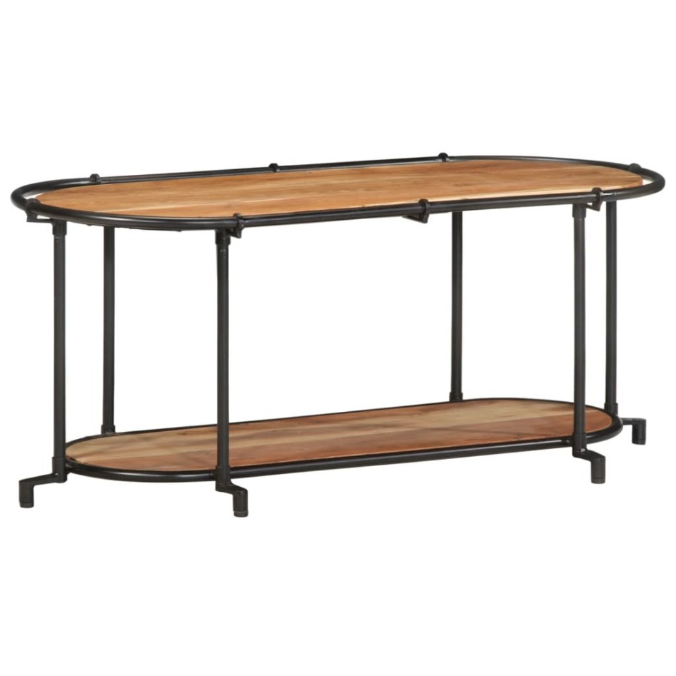 Mueble de TV madera maciza de acacia 100x42x40