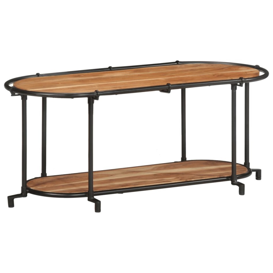 Mueble de TV madera maciza de acacia 100x42x40