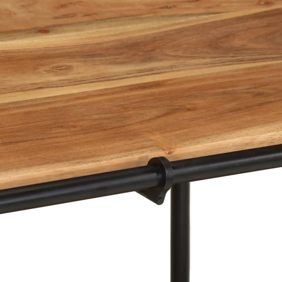 Mueble de TV madera maciza de acacia 100x42x40