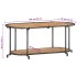 Mueble de TV madera maciza de acacia 100x42x40