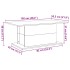 Mesa de centro madera ingeniería roble artisan 102x55,5x40
