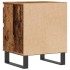 Mesita de noche madera ingeniería madera envejecida 40x35x50