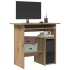 Escritorio de madera de ingeniería roble artisan 80x45x74