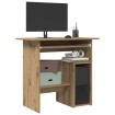 Escritorio de madera de ingeniería roble artisan 80x45x74 cm