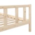 Estructura de cama madera maciza 120x200