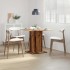 Mesa de comedor madera de ingeniería envejecida 80x80x75