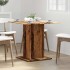 Mesa de comedor madera de ingeniería envejecida 80x80x75
