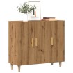 Aparador de madera de ingeniería roble artisan 90x34x80 cm