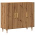Aparador de madera de ingeniería roble artisan 90x34x80