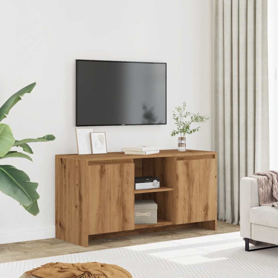 Mueble de TV madera ingeniería roble artesanal