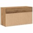Banco zapatero madera de ingeniería roble artisan 80x30x45