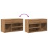 Banco zapatero madera de ingeniería roble artisan 80x30x45