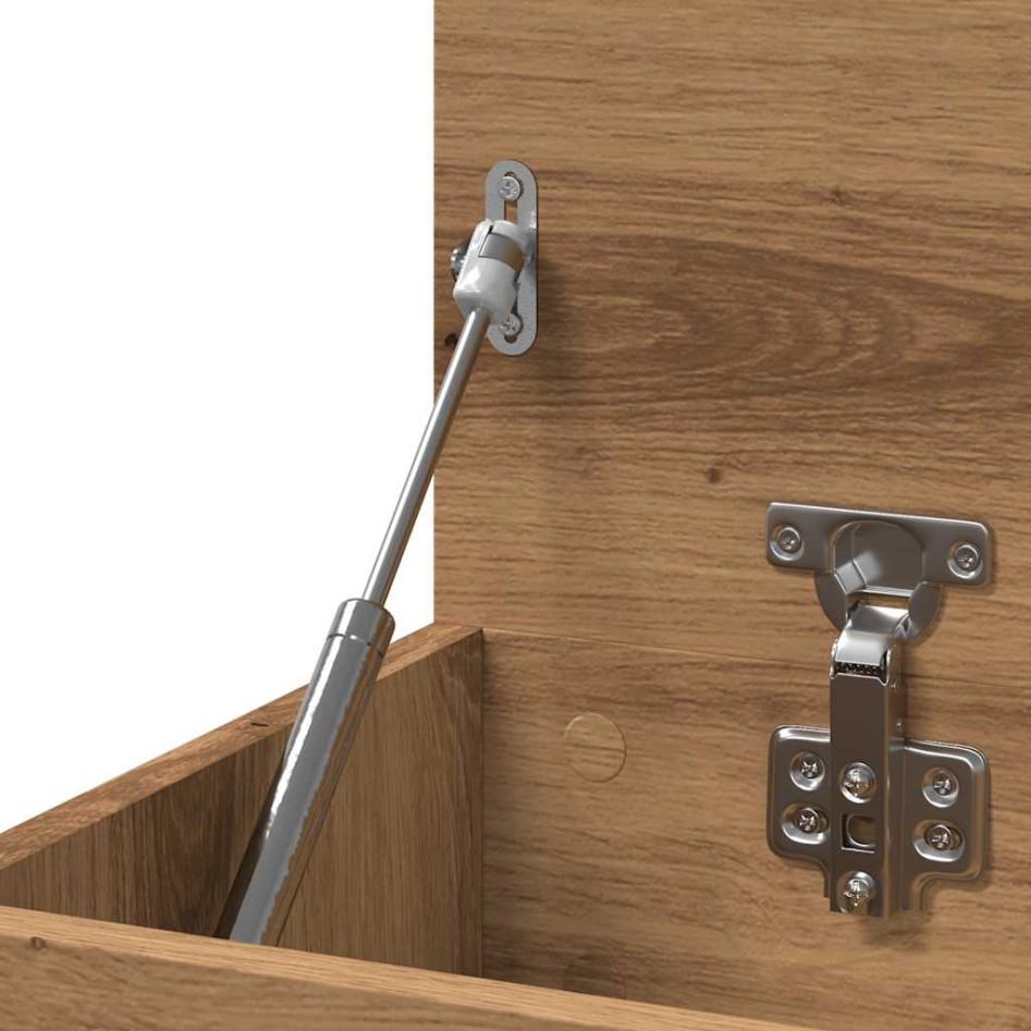 Banco zapatero madera de ingeniería roble artisan 80x30x45