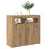 Aparador luces LED madera ingeniería roble artisan 80x35x75