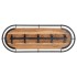 Perchero de pared con 5 ganchos madera maciza de