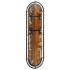 Percheros de pared con 4 ganchos 2 uds madera maciza
