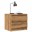 Mesitas de noche 2 uds madera ingeniería roble 50x40x43.5 cm