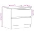 Mesitas de noche 2 uds madera ingeniería roble 50x40x43.5