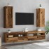 Muebles de TV 2 uds madera ingeniería envejecida 30,5x30x90