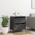 Aparador de acero laminado en frío negro 68x39x73,5