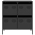 Aparador de acero laminado en frío negro 68x39x73,5