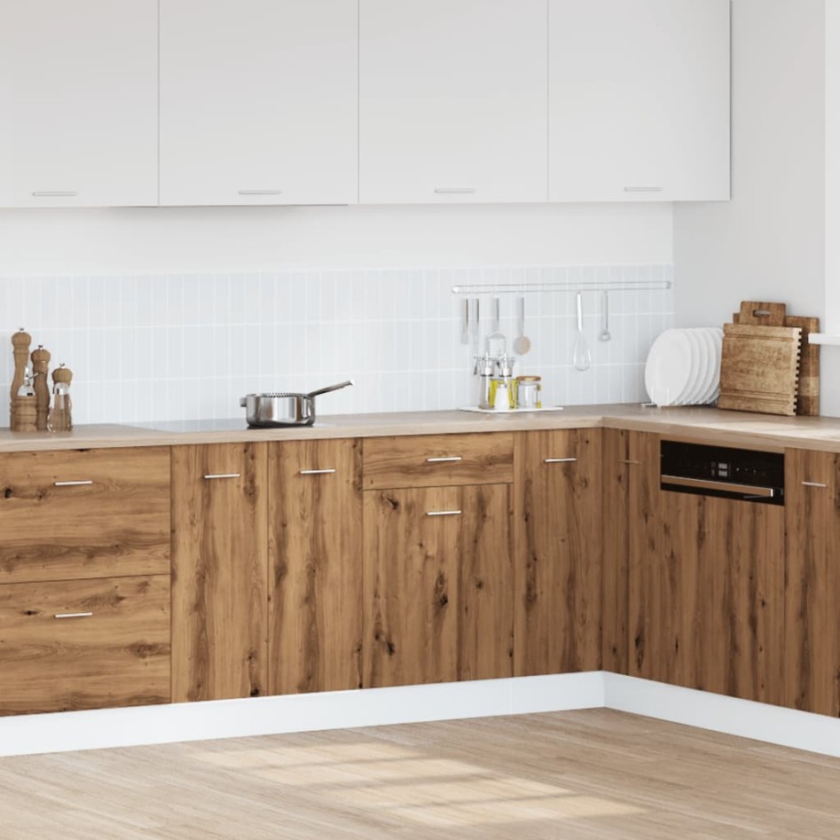 Armario inferior cajón madera roble artisan 50x46x81,5