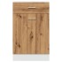 Armario inferior cajón madera roble artisan 50x46x81,5