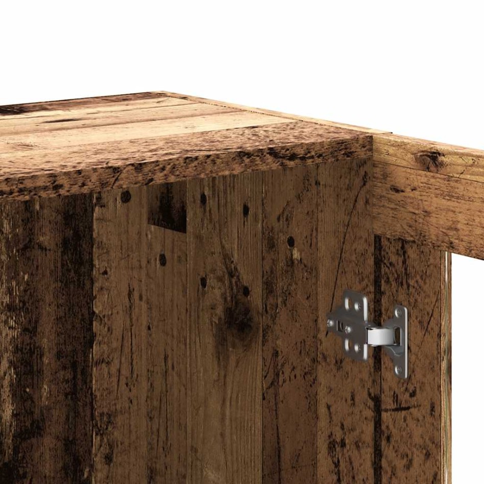 Estantería madera ingeniería madera envejecida 82,5x30,5x80