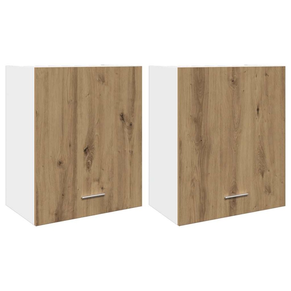 Armarios colgantes 2 uds madera roble artisan 50x31x60