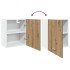 Armarios colgantes 2 uds madera roble artisan 50x31x60