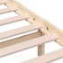Estructura de cama doble pequeña de madera maciza 120x190