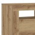Mueble de TV luces LED madera roble artisan 90x35x40