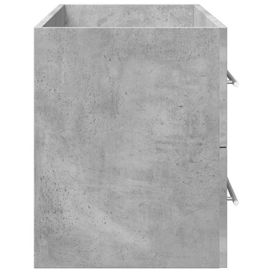 Armario para lavabo contrachapada gris hormigón 100x38,5x48