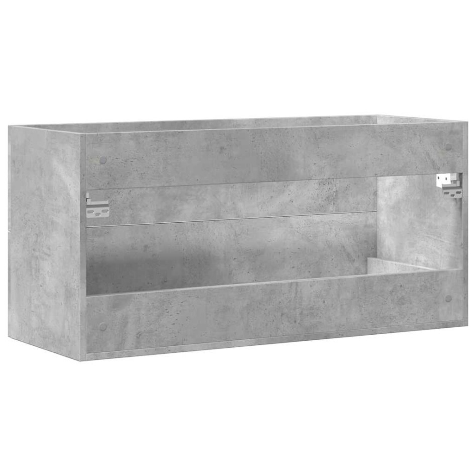 Armario para lavabo contrachapada gris hormigón 100x38,5x48