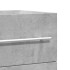 Armario para lavabo contrachapada gris hormigón 100x38,5x48
