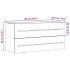 Armario para lavabo contrachapada gris hormigón 100x38,5x48