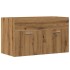Mueble de lavabo de baño madera roble artisan 80x38,5x46