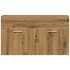 Mueble de lavabo de baño madera roble artisan 80x38,5x46