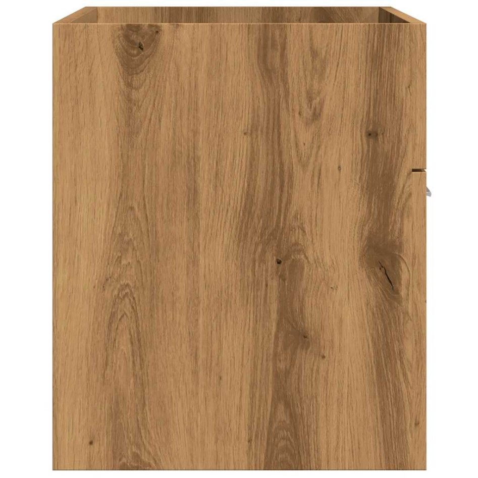 Mueble de lavabo de baño madera roble artisan 80x38,5x46