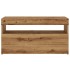 Mueble de TV luces LED madera roble artisan 75x35x40