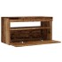 Mueble TV luces LED madera ingeniería envejecida 75x35x40