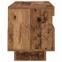 Mueble TV luces LED madera ingeniería envejecida 100x35x40