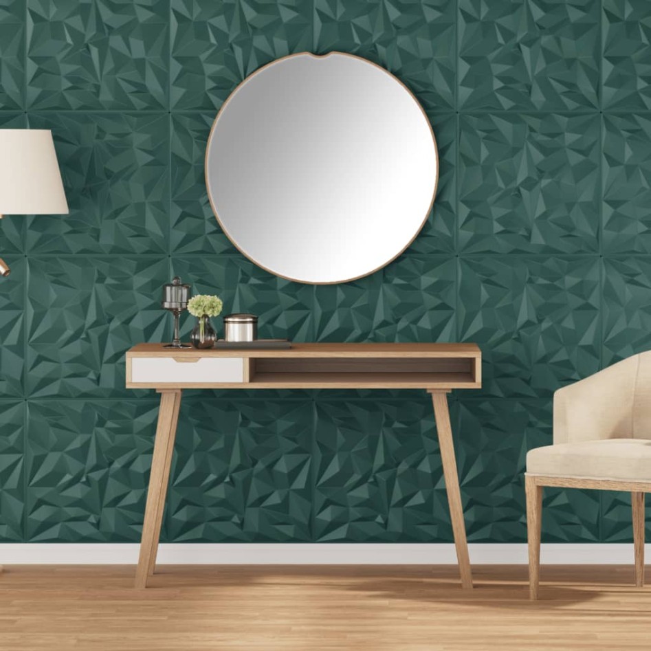 Paneles de pared 24 uds XPS amatista verde 50x50 cm 6