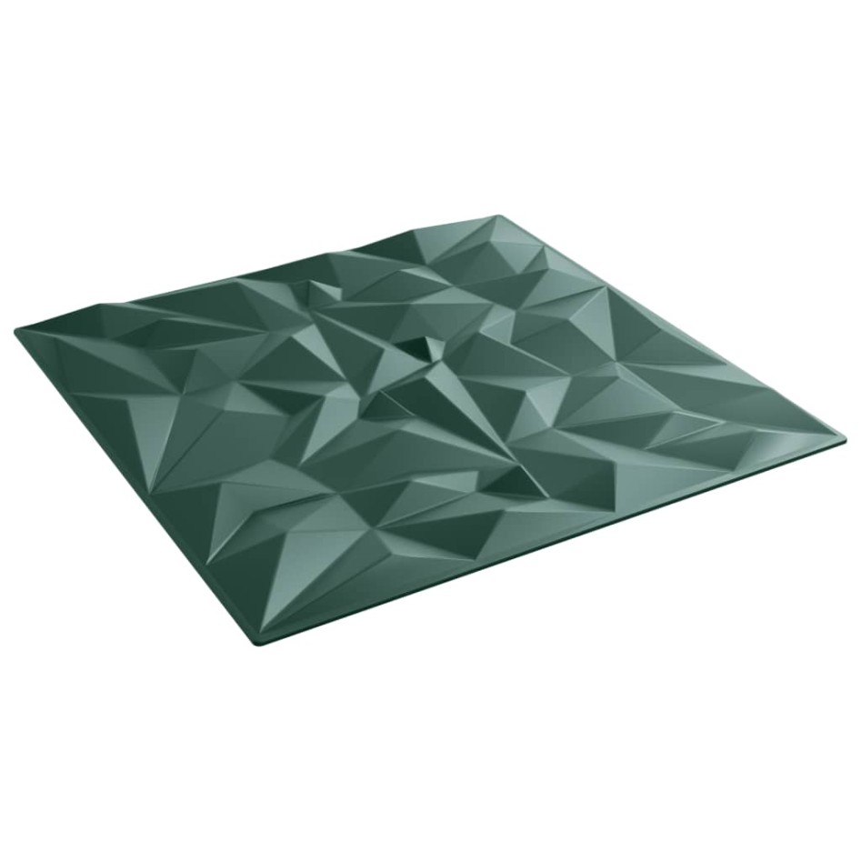 Paneles de pared 24 uds XPS amatista verde 50x50 cm 6