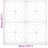 Paneles de pared 24 uds XPS origami verde 50x50 cm 6
