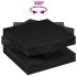 Mesa de centro giratoria 360 grados negro 70x70x34,5