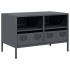 Mueble para TV acero laminado en frío antracita 68x39x43,5