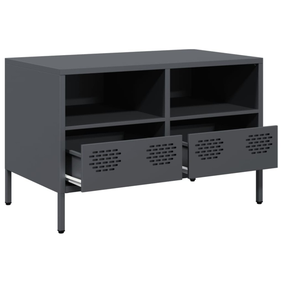 Mueble para TV acero laminado en frío antracita 68x39x43,5