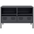Mueble para TV acero laminado en frío antracita 68x39x43,5